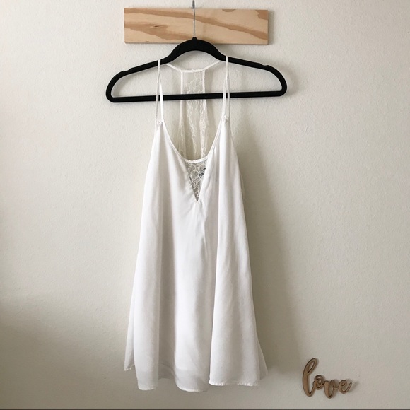 Forever 21 White Lace Mini Dress - Picture 1 of 5